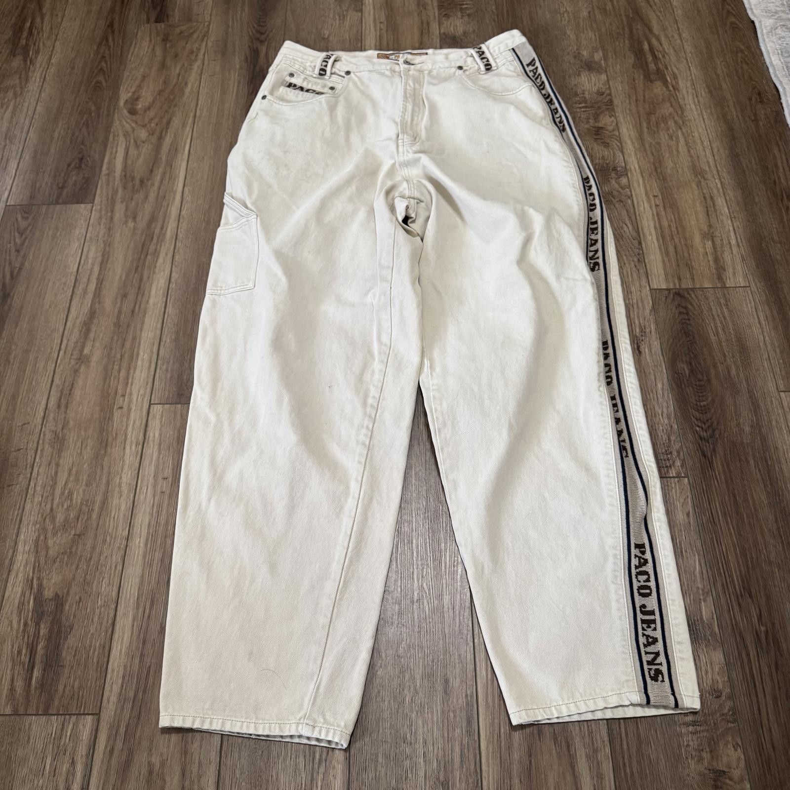 Other Vintage Paco Jeans Jnco Style Wide Leg Carpenter Pants Size US 38 / EU 54 - 2 Thumbnail