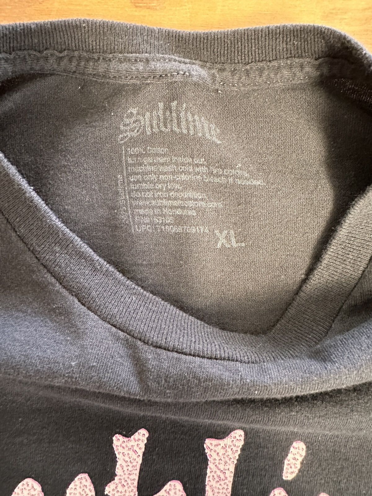 Sublime Sublime black tee with pink flames and sun design Size US XL / EU 56 / 4 - 4 Thumbnail