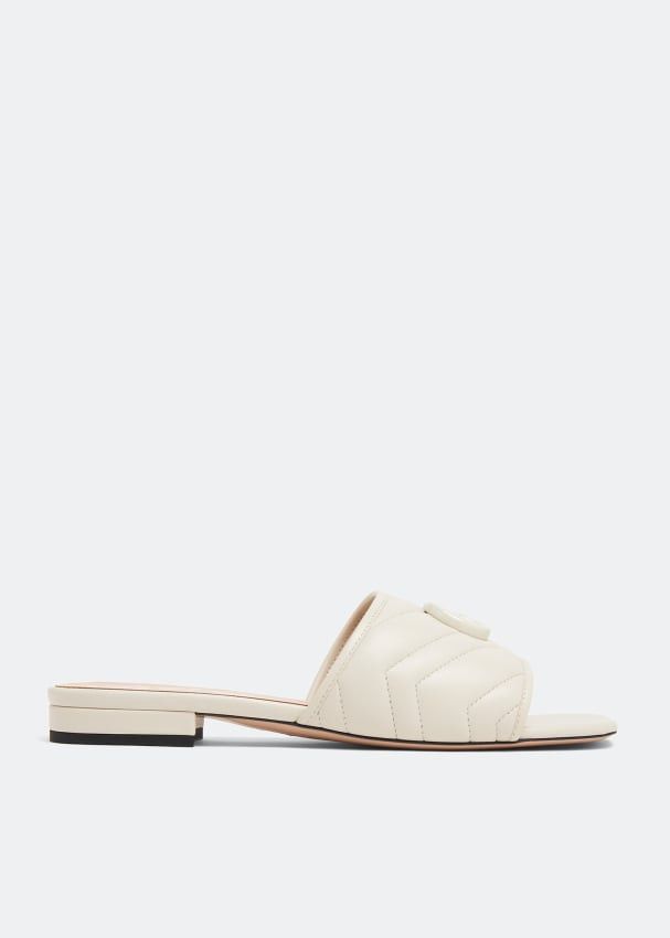 Gucci Double G Slide Sandals SIZE 35.5