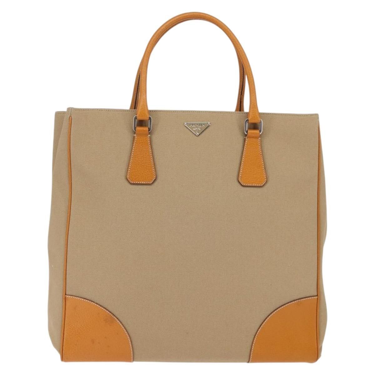 Prada Prada Lux Convertible Open Tote Canvas and leather Size ONE SIZE - 1 Thumbnail
