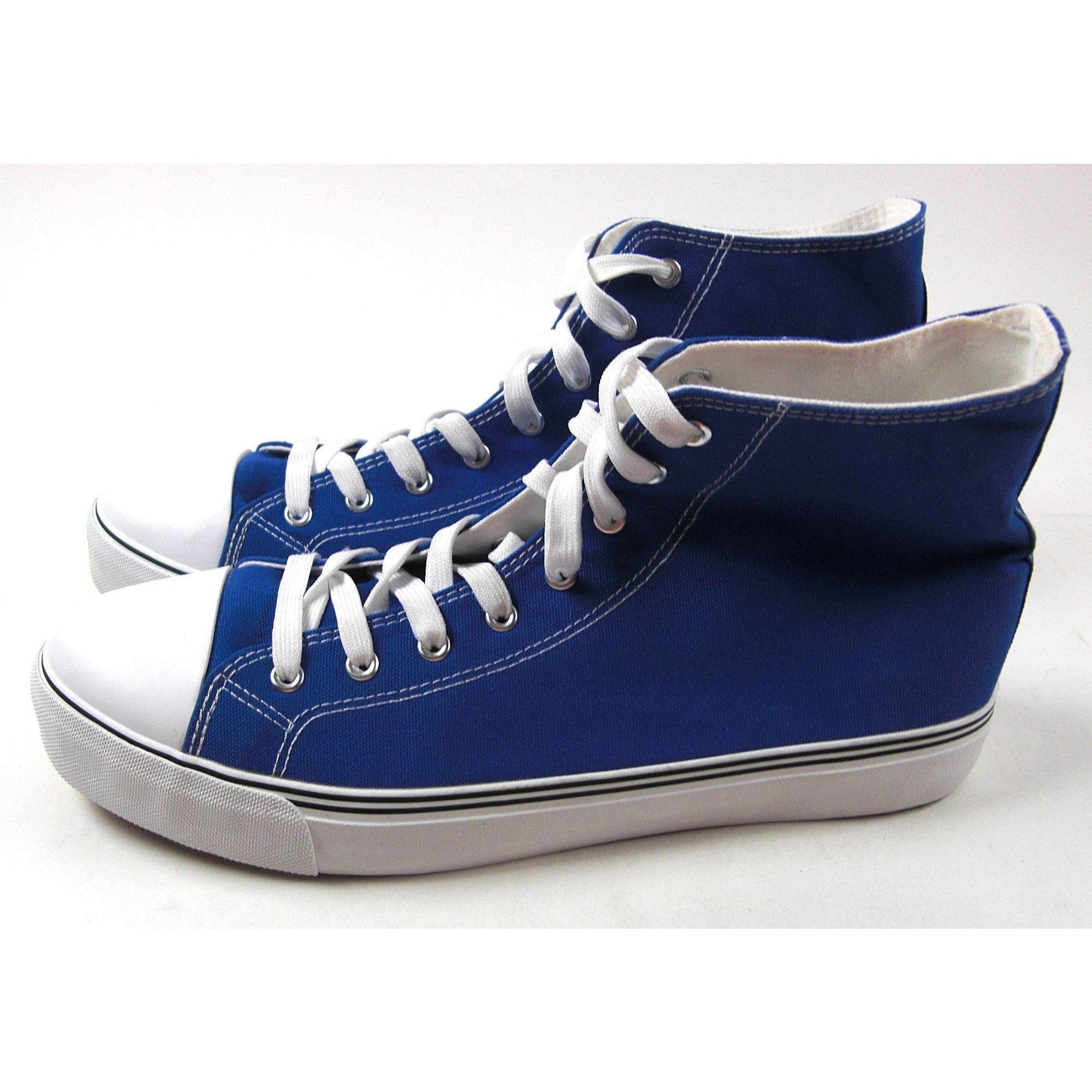 Other Mens Blue High Top Canvas Sneakers Size 13 New Size US 13 / EU 46 - 5 Thumbnail
