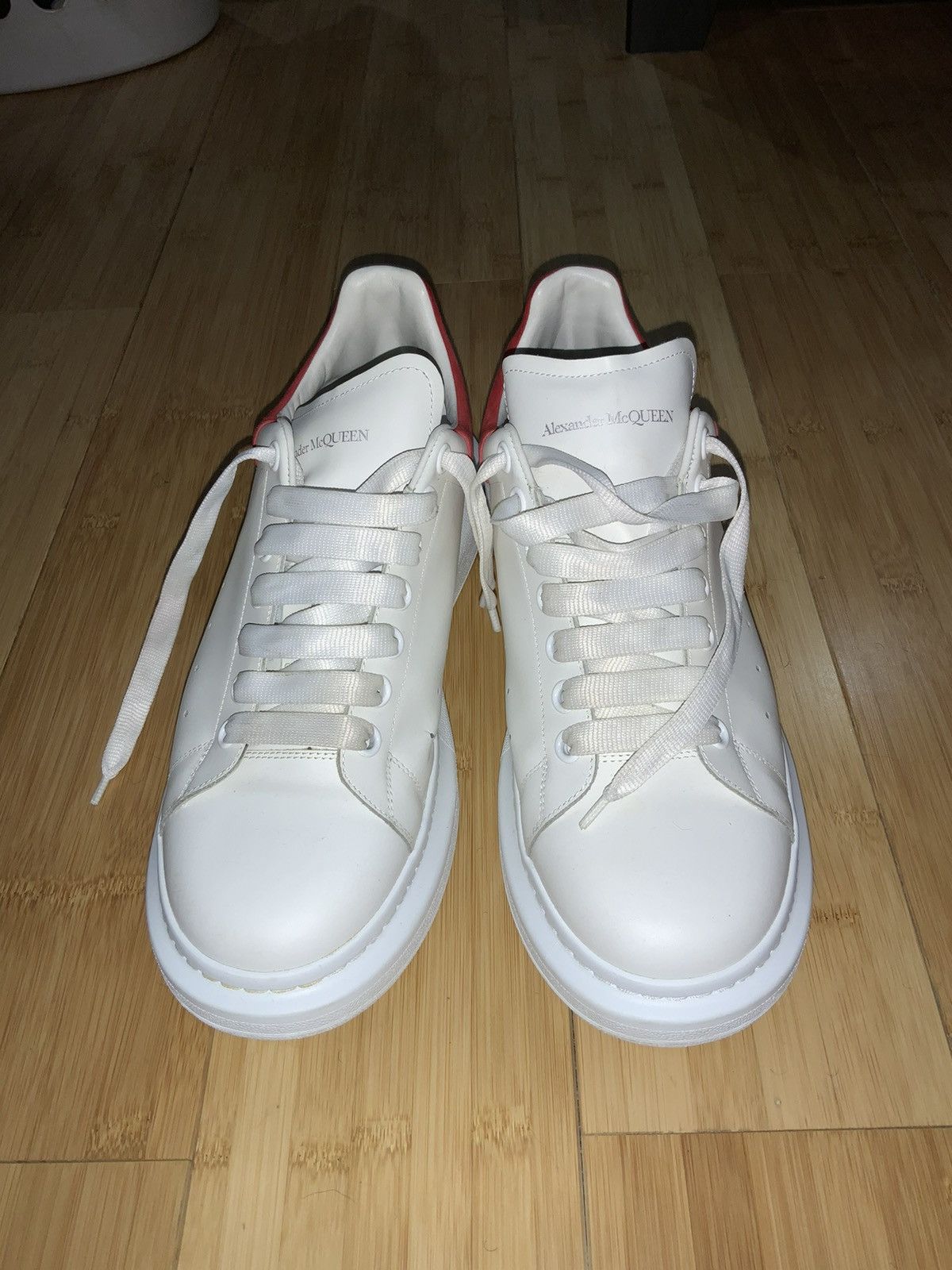 Alexander McQueen Alexander McQueen Men’s Oversized sneaker white/red Size US 11.5 / EU 44-45 - 1 Thumbnail