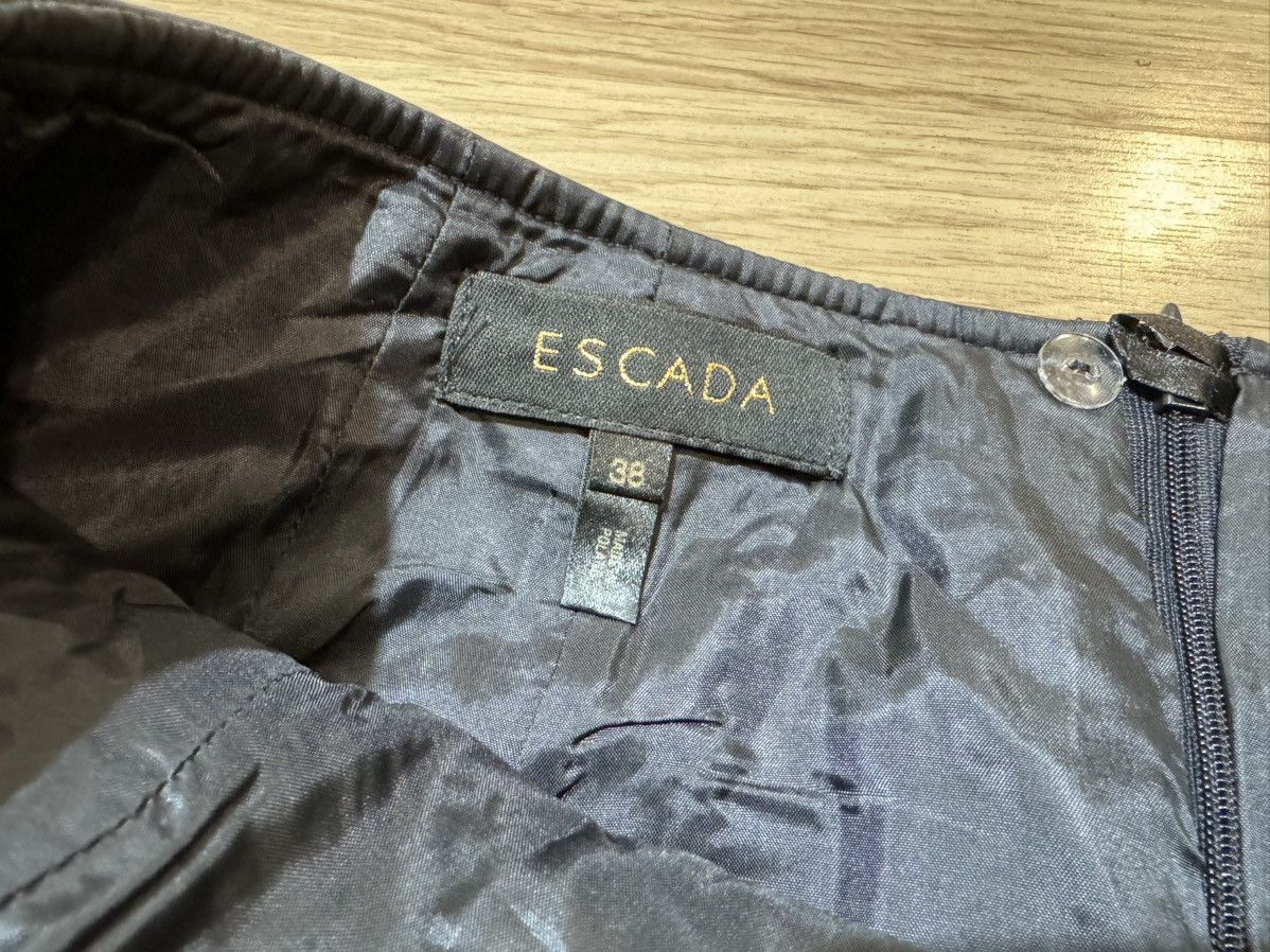 Escada × Leather × Vintage Escada lammnappa skirt 38 Size 26" / US 2 / IT 38 - 3 Thumbnail
