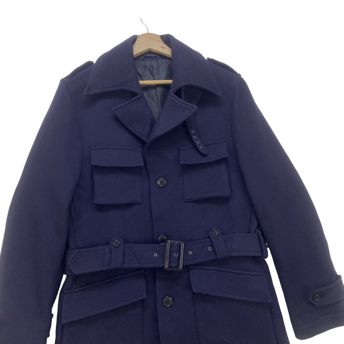 Japanese Brand Dope🔥Albante Uomo Street Fashion Stylish Wool Overcoat Size US S / EU 44-46 / 1 - 8 Thumbnail