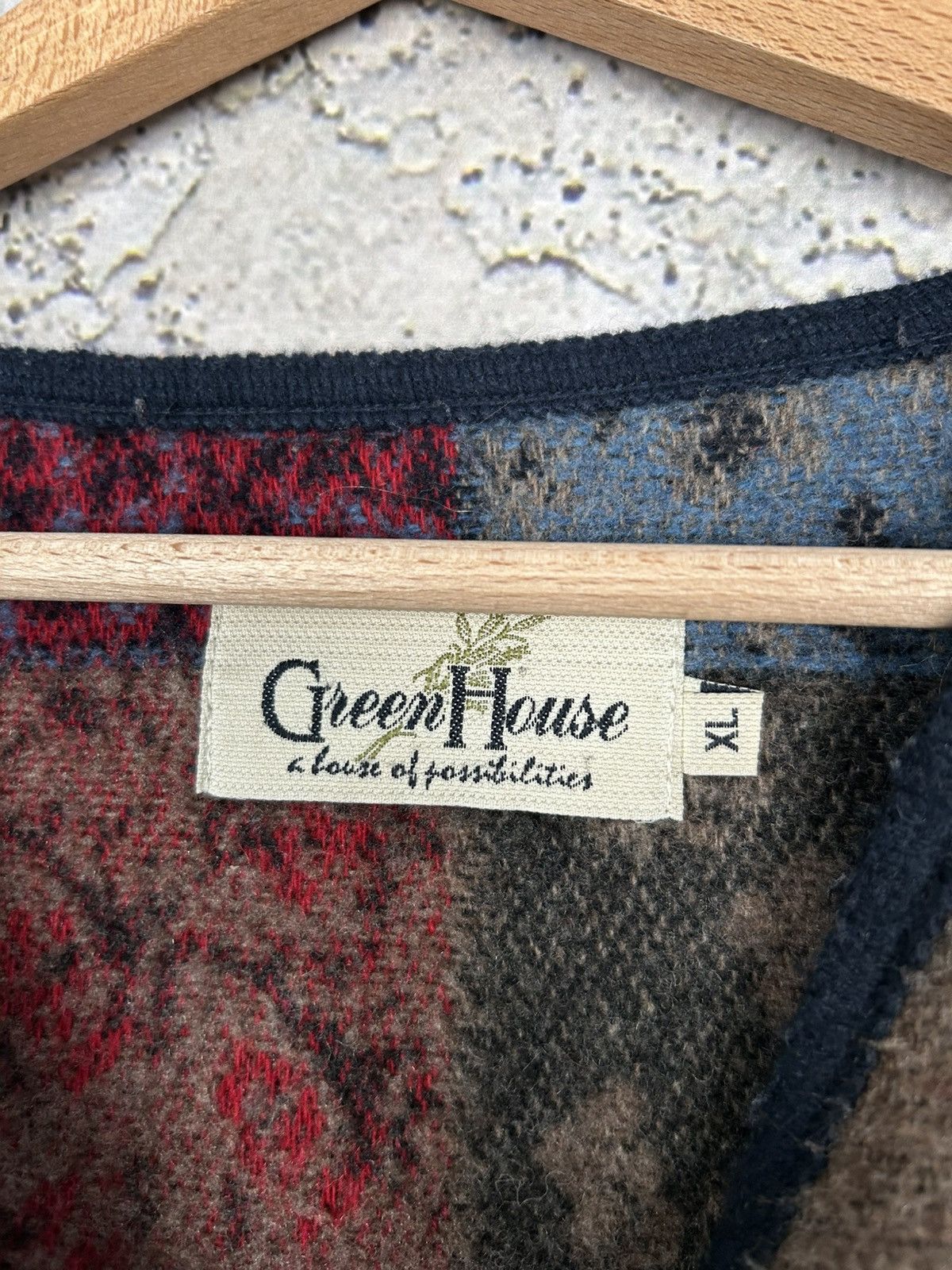 Vintage Vintage Handmade Japanese Cardigan Wool Archive Grunge Punk Size US XL / EU 56 / 4 - 5 Thumbnail