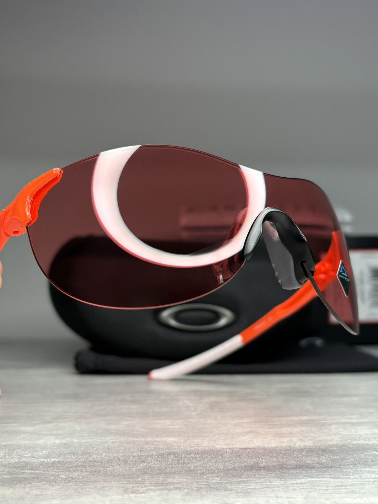 Oakley Oakley EVZero Ascend Safety Orange / Prizm Peach Glasses Size ONE SIZE - 9 Thumbnail