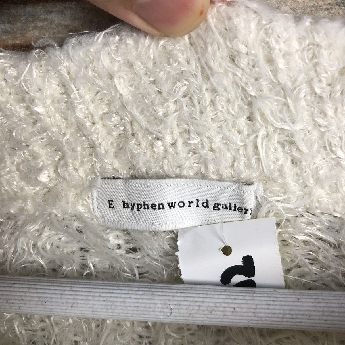 Homespun Knitwear × Japanese Brand DLL E Hypen Of World Gallery White mohair Knitwear #C044 Size M / US 6-8 / IT 42-44 - 9 Thumbnail