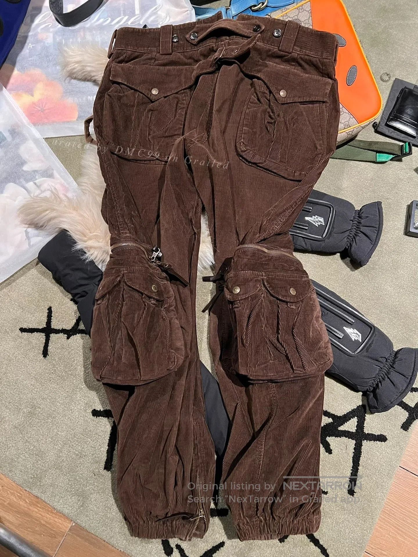 Dolce & Gabbana Dolce&Gabbana SS03 Cargo Corduroy Pants. Size US 26 / EU 42 - 5 Thumbnail