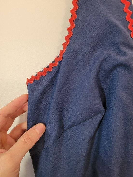 Vintage Perri-Ann Lingerie 60s Vintage Blue 2 Piece Maxi Dress - S Size S / US 4 / IT 40 - 4 Thumbnail