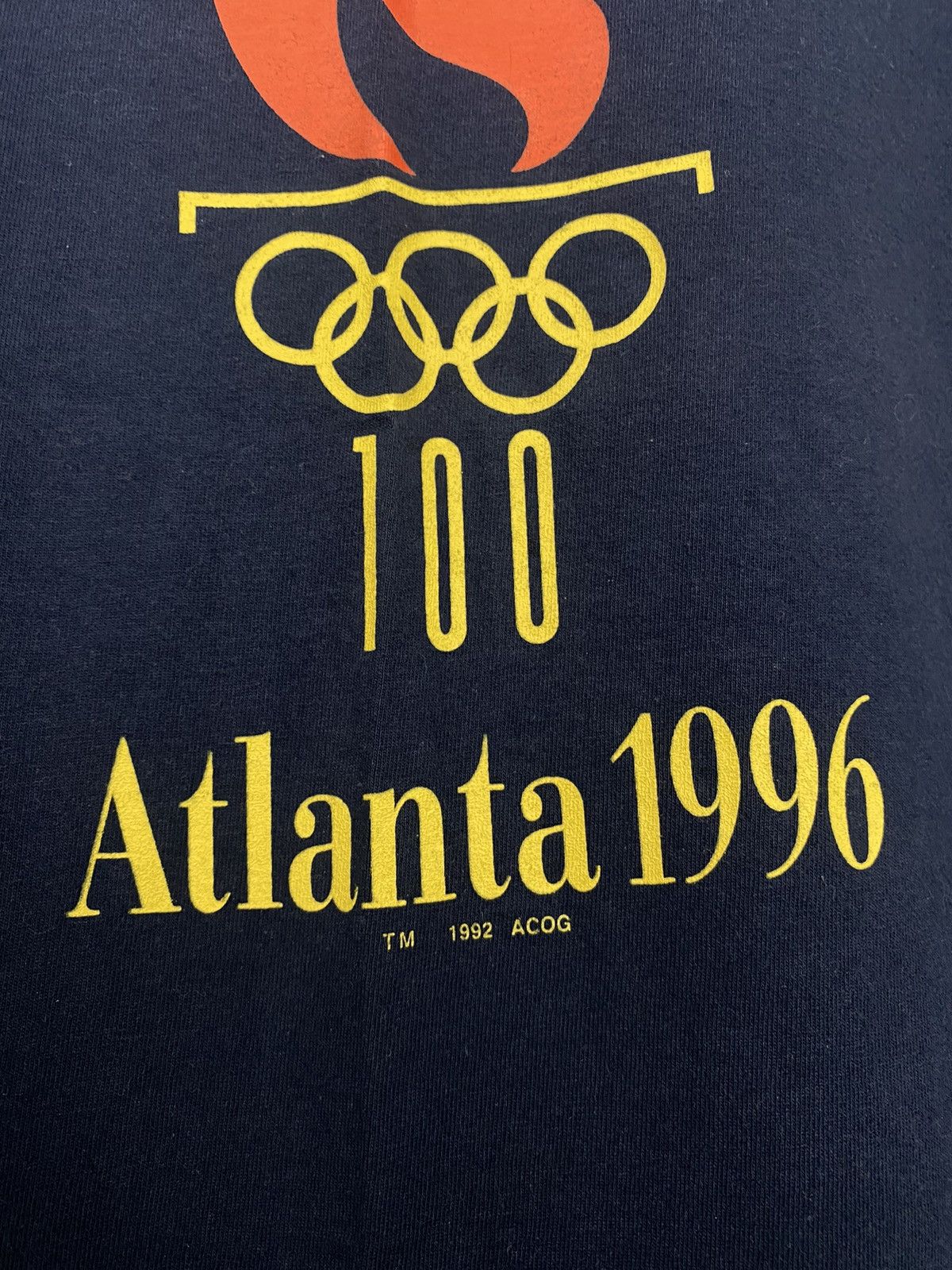 Champion × USA Olympics × Vintage Vintage Champion Atlanta 1996 Olympic tee Graphic Navy Size US XL / EU 56 / 4 - 5 Thumbnail