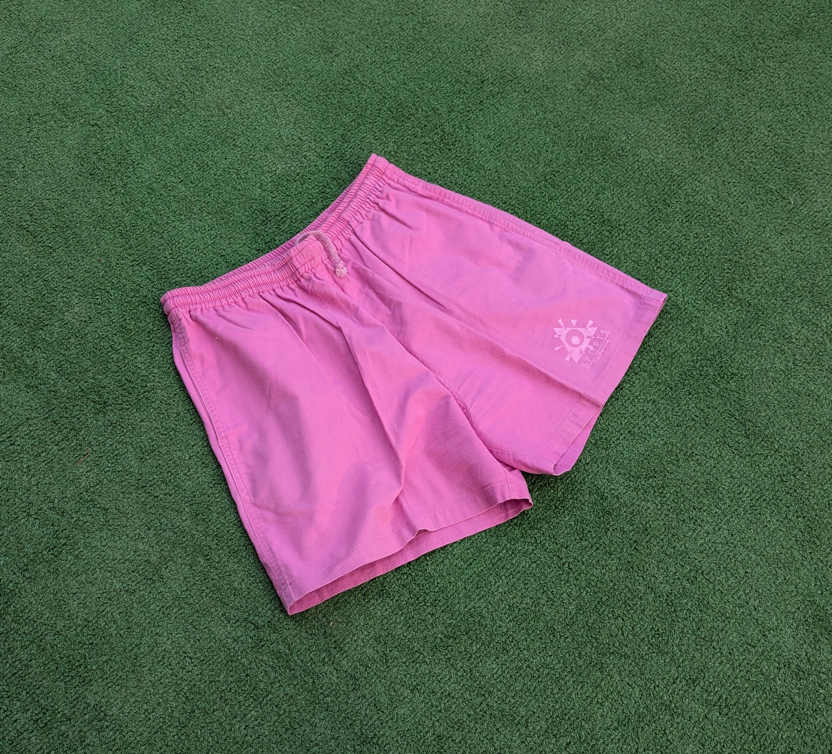 Designer Vintage California Sports Retro Drawstring Elastic Shorts Size 28" / US 6 / IT 42 - 1 Thumbnail