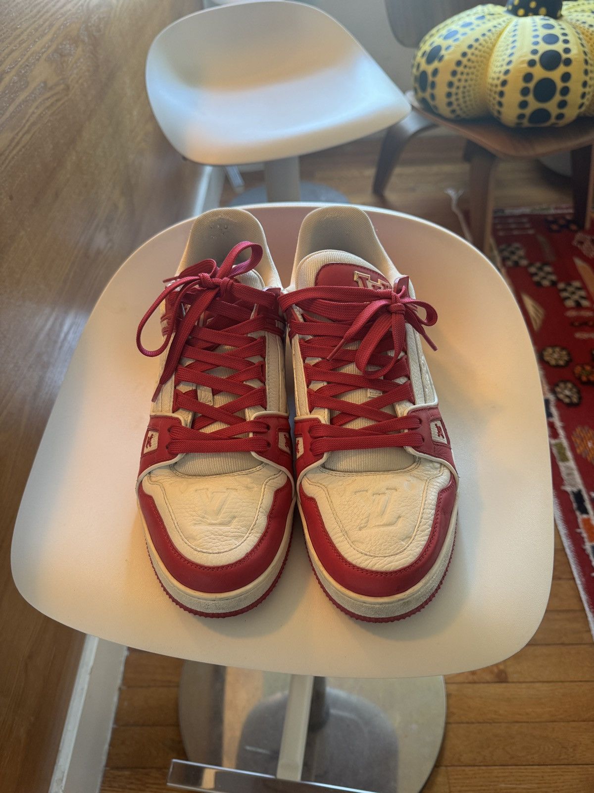 Louis Vuitton × Virgil Abloh LV Trainer Low Size US 9.5 / EU 42-43 - 2 Thumbnail