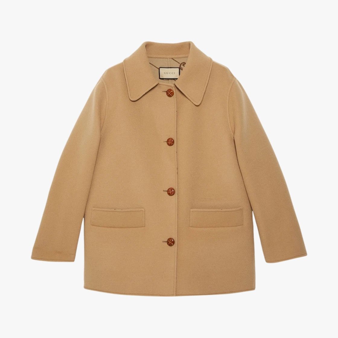 O1la5ras0826 Wool Silk Jacket In Brown, Women's