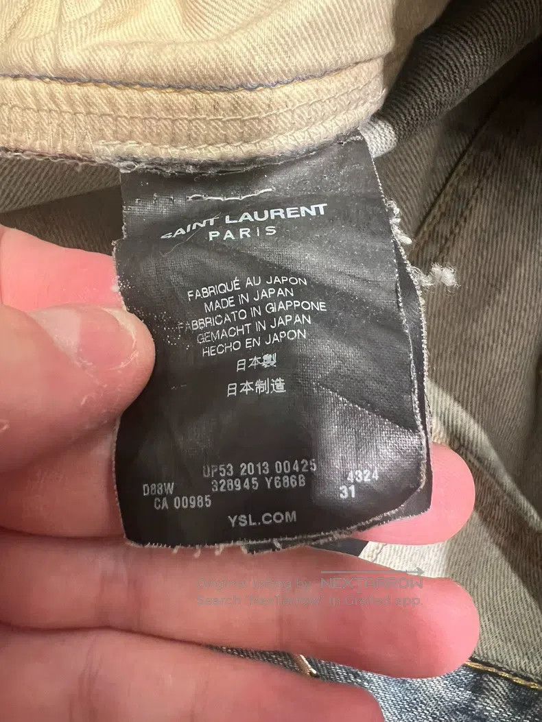 Saint Laurent Paris Saint Laurent Paris Ripped denim jeans Size US 31 - 4 Thumbnail