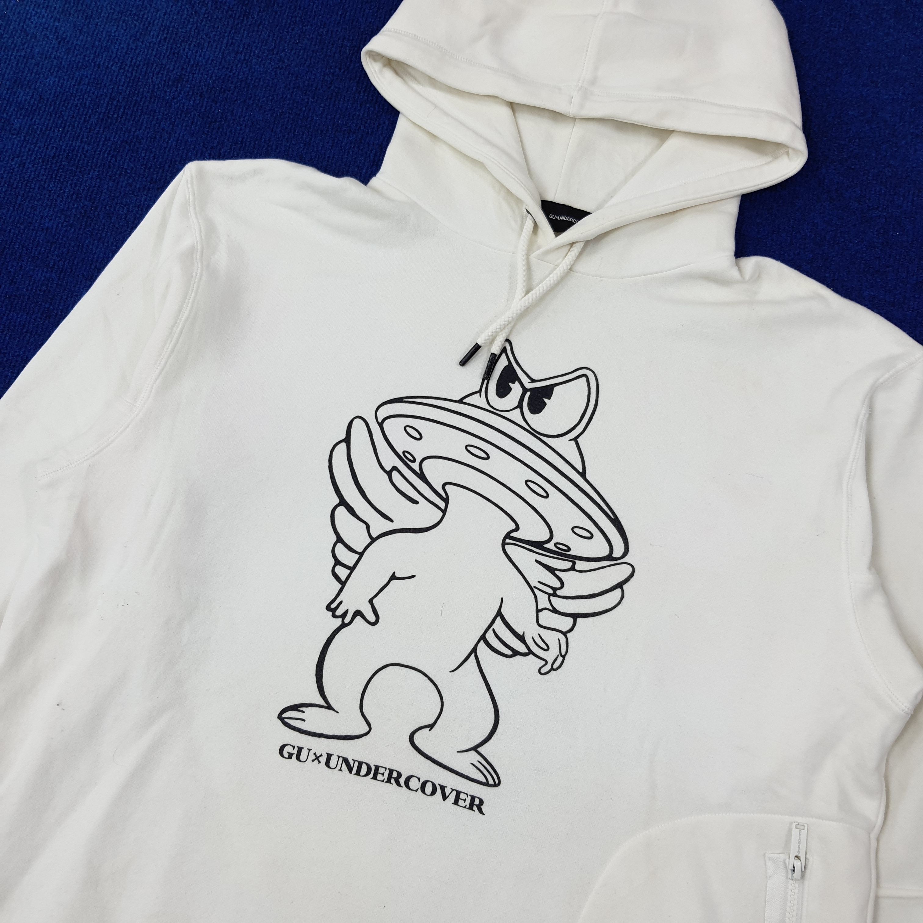 Japanese Brand × Undercover × Vintage Vintage GU x Undercover Japanese Brand Hoodie Sweatshirts Size US L / EU 52-54 / 3 - 2 Thumbnail