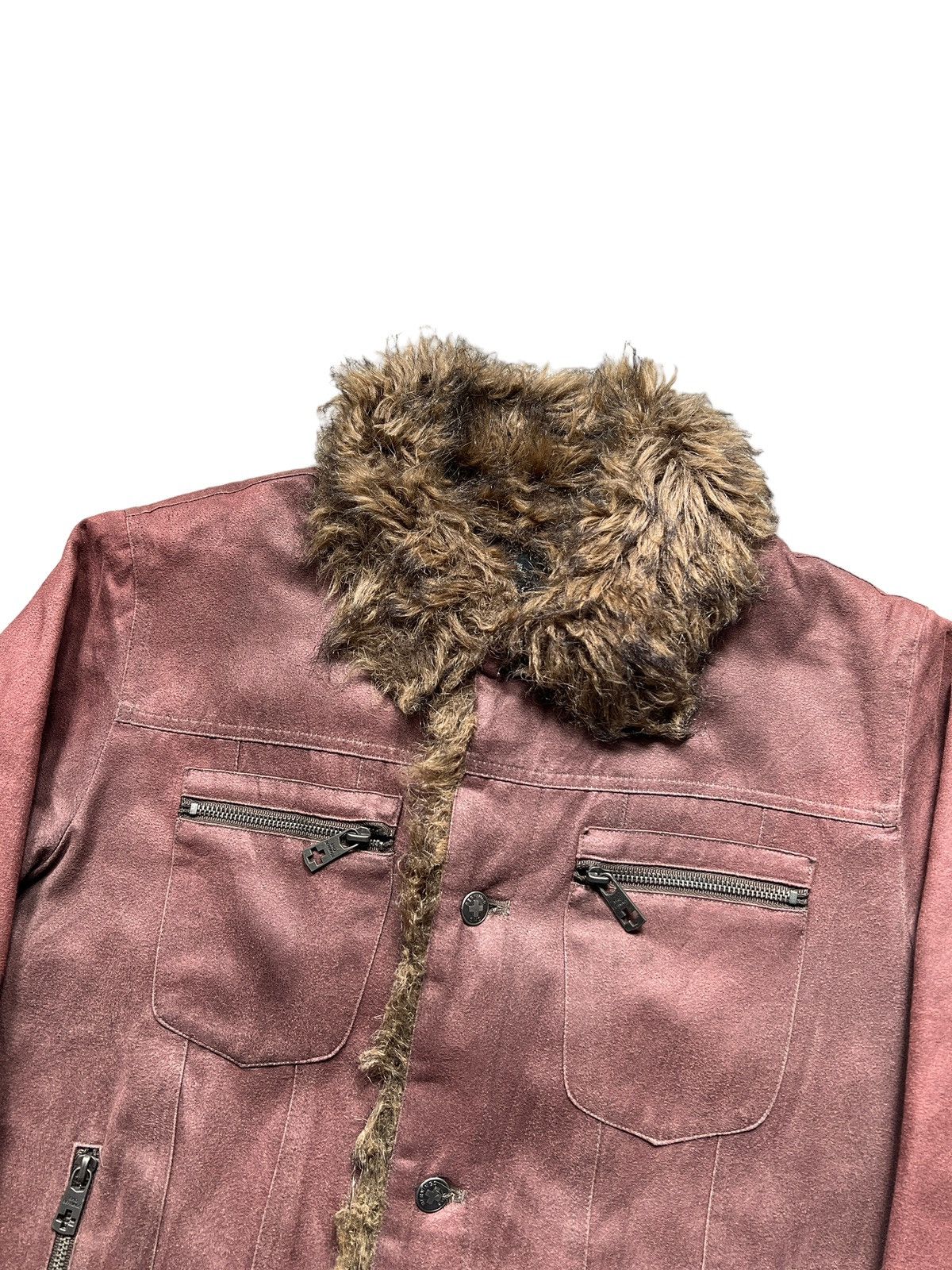 BERNINGS SHO Bernings Sho Faux Fur Mole Skin Trucker Jacket Size US L / EU 52-54 / 3 - 2 Thumbnail