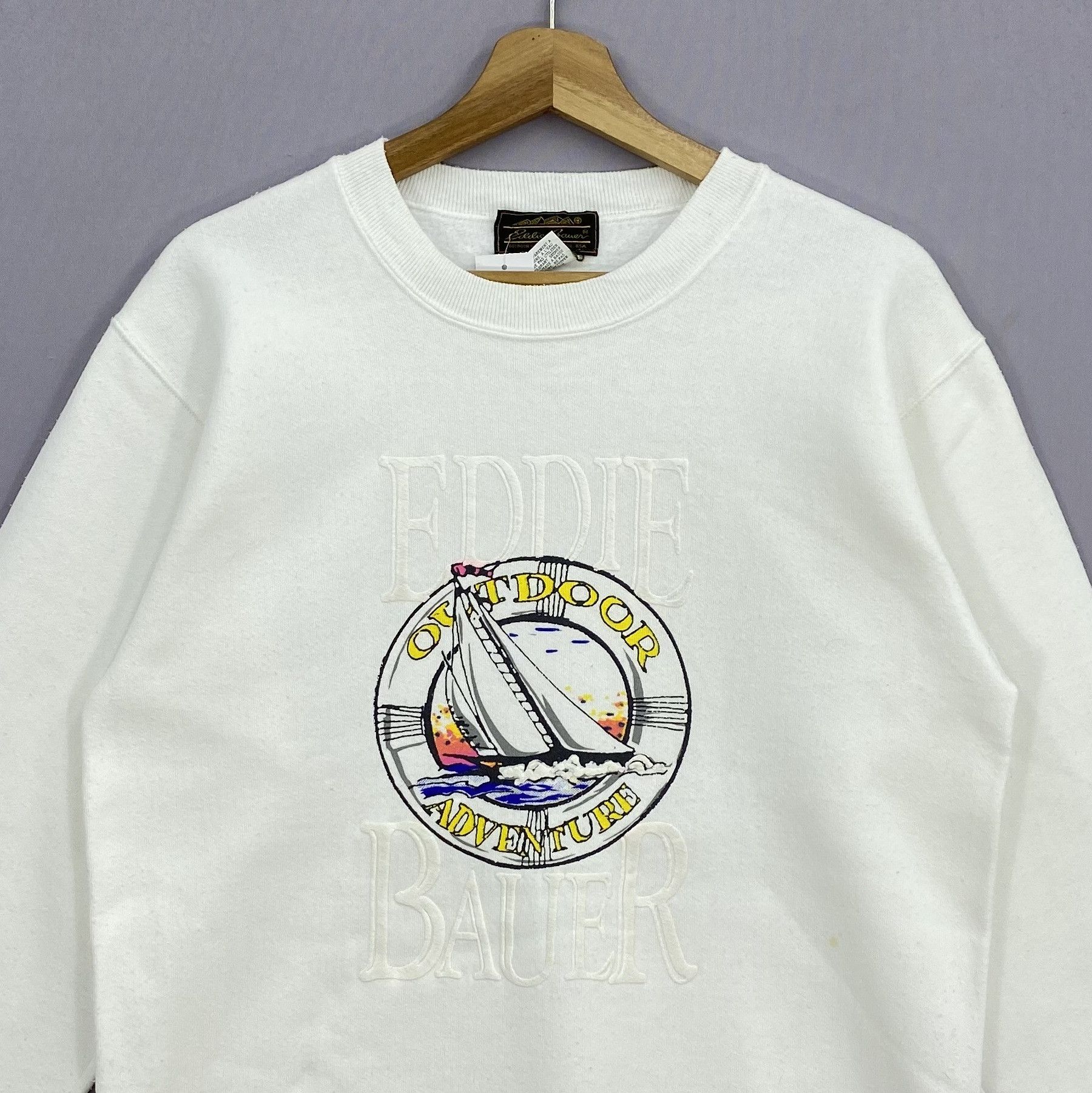 Eddie Bauer Vintage 90s Eddie Bauer USA Outdoor Sweater Yacht Club Size US S / EU 44-46 / 1 - 3 Thumbnail