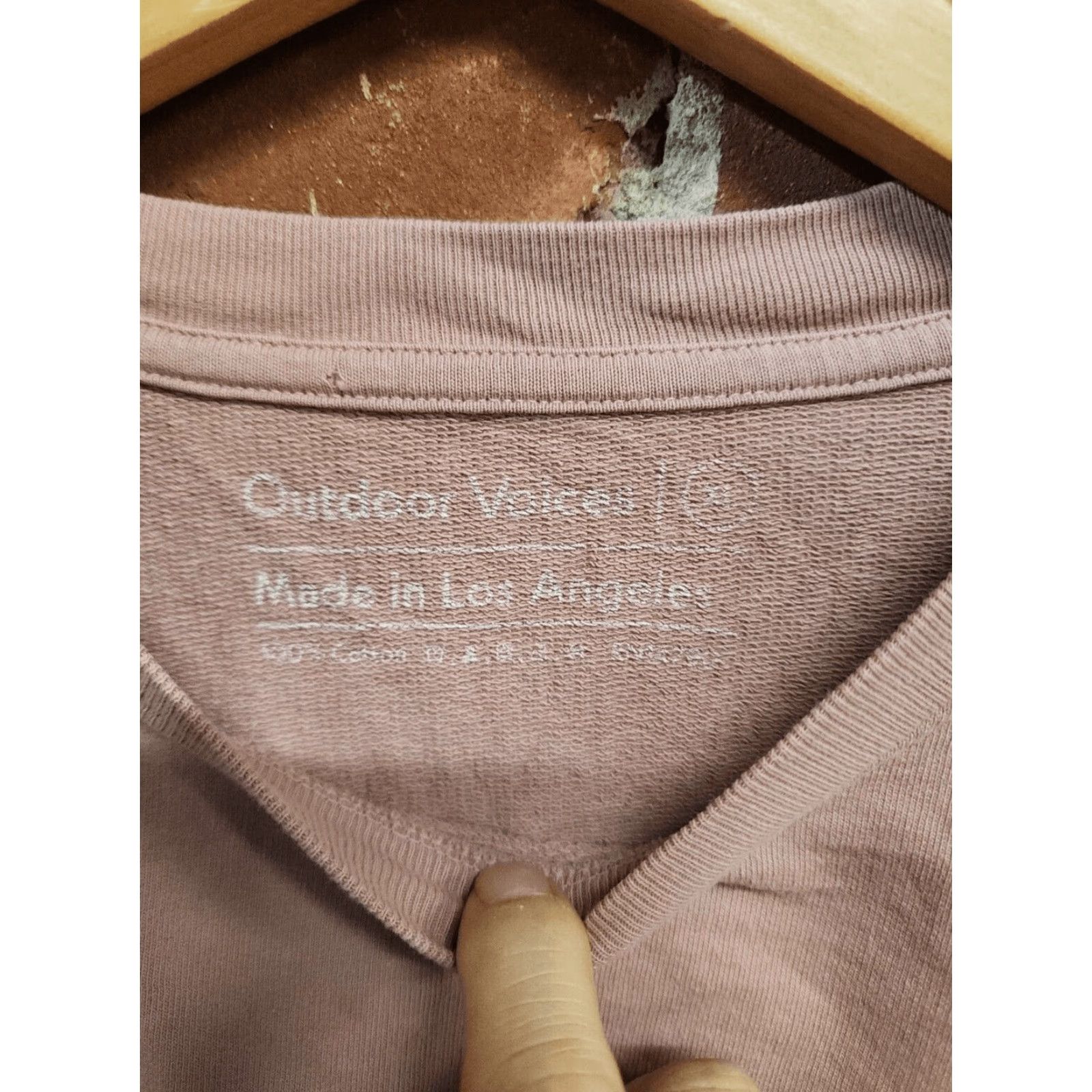Outdoor Voices Outdoor Voices Sweatshirt Womens XL Pink Cropped Crew Neck Pullover Size XL / US 12-14 / IT 48-50 - 3 Thumbnail