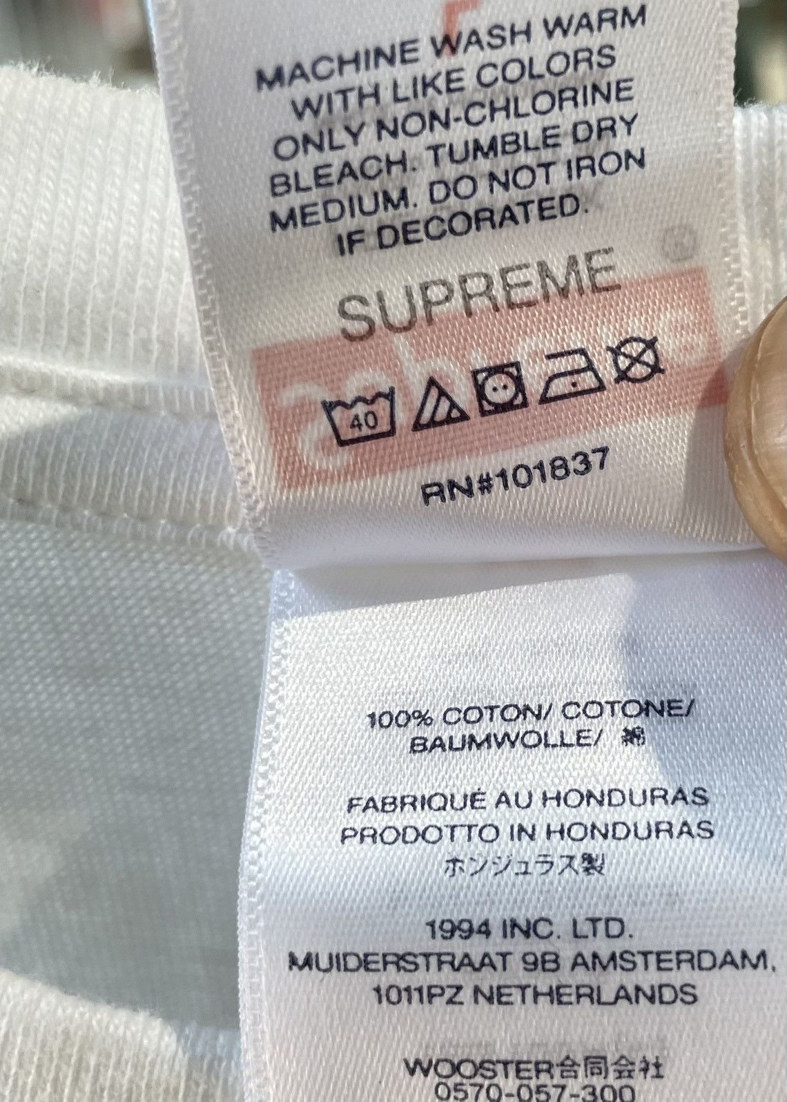 Supreme Supreme Target Tee White Size US L / EU 52-54 / 3 - 4 Thumbnail