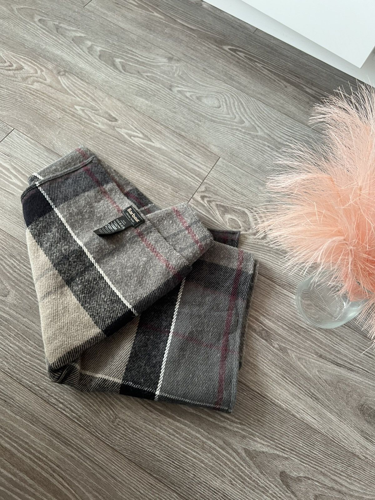 Barbour × Vintage ‼️Vintage Barbour England Huge Acrylic/Wool Scarf 🧣 Size ONE SIZE - 6 Thumbnail