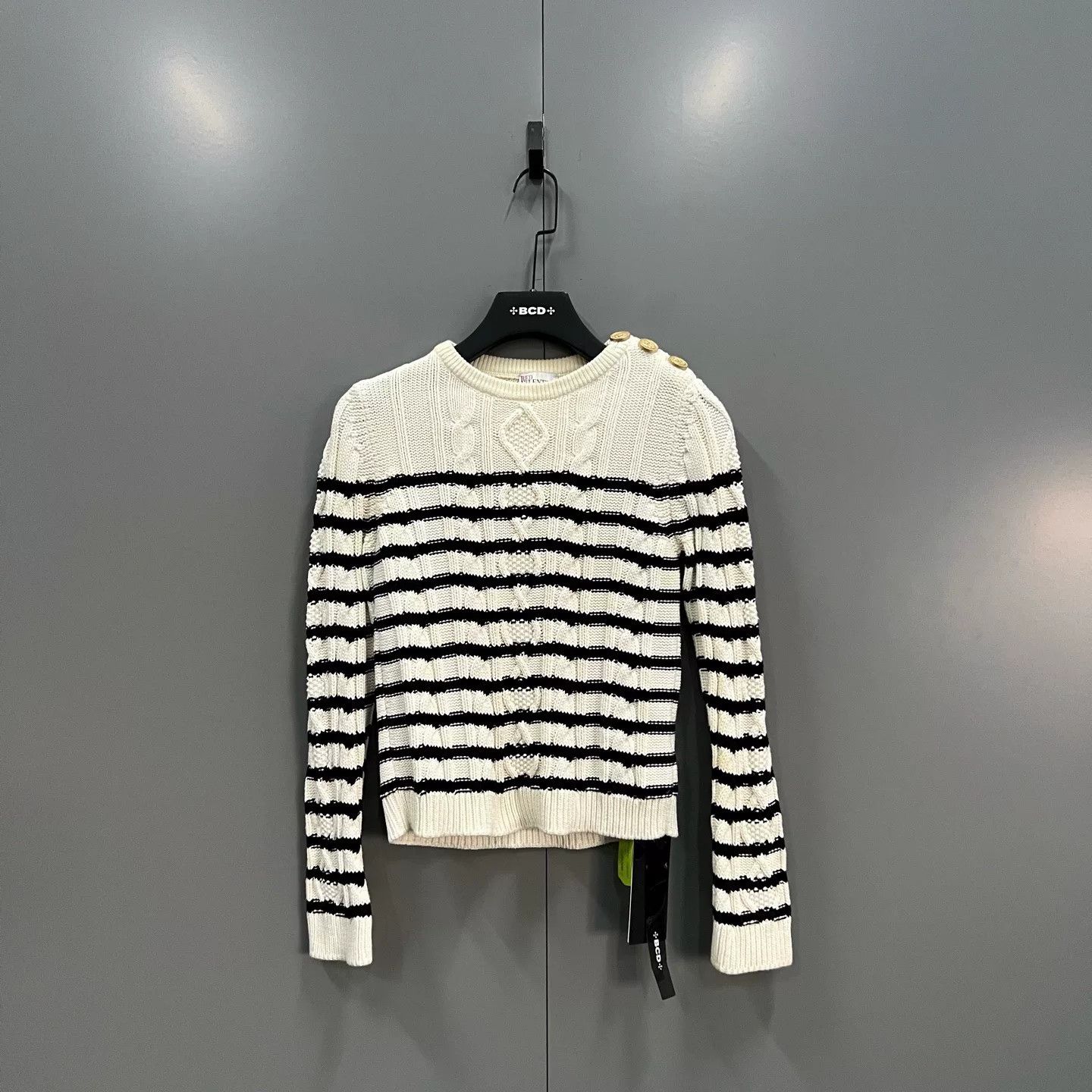 striped heart sweater by valentino