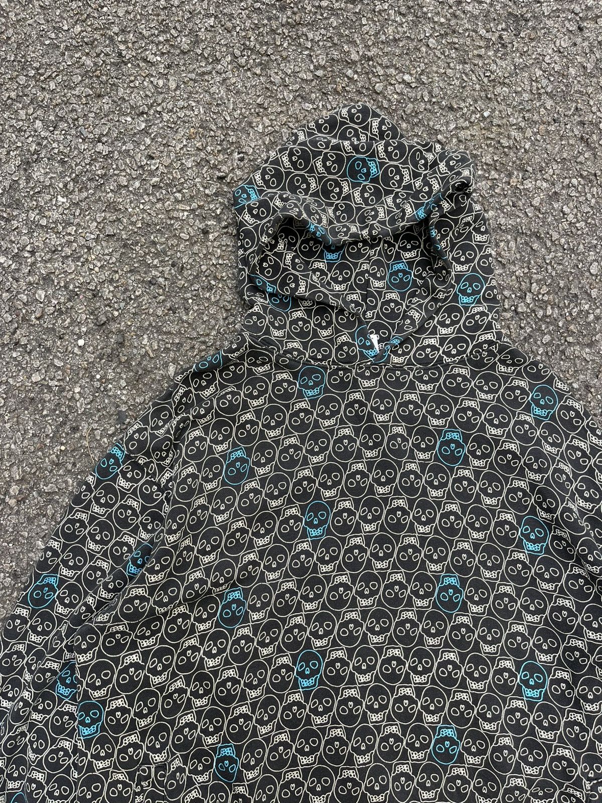 Y2k Nincompoop Gothic Skull Punk Grunge Full Printed Hoodie