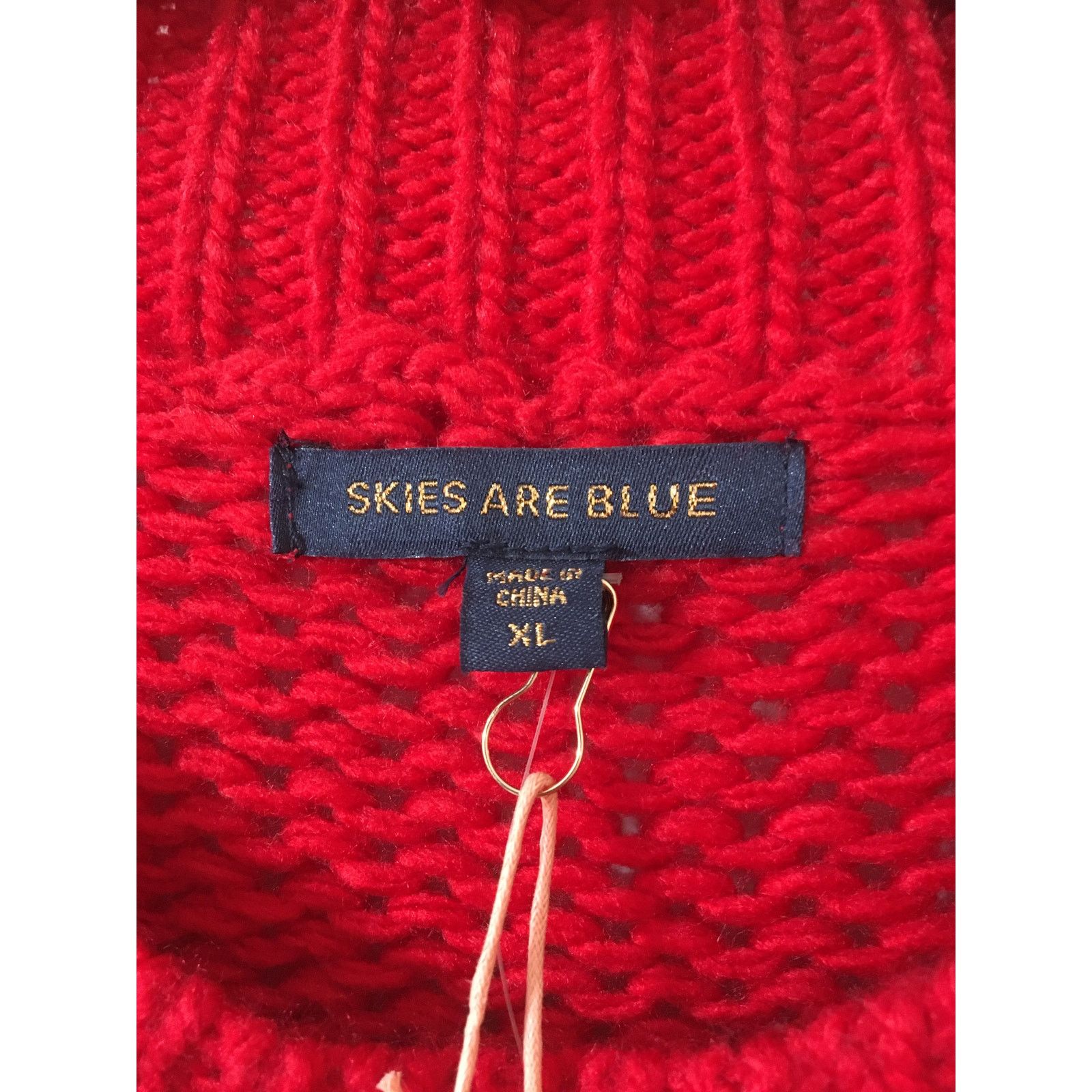 Other NWT Skies Are Blue XL Color Block Mock Turtleneck LS Sweater Size XL / US 12-14 / IT 48-50 - 2 Thumbnail