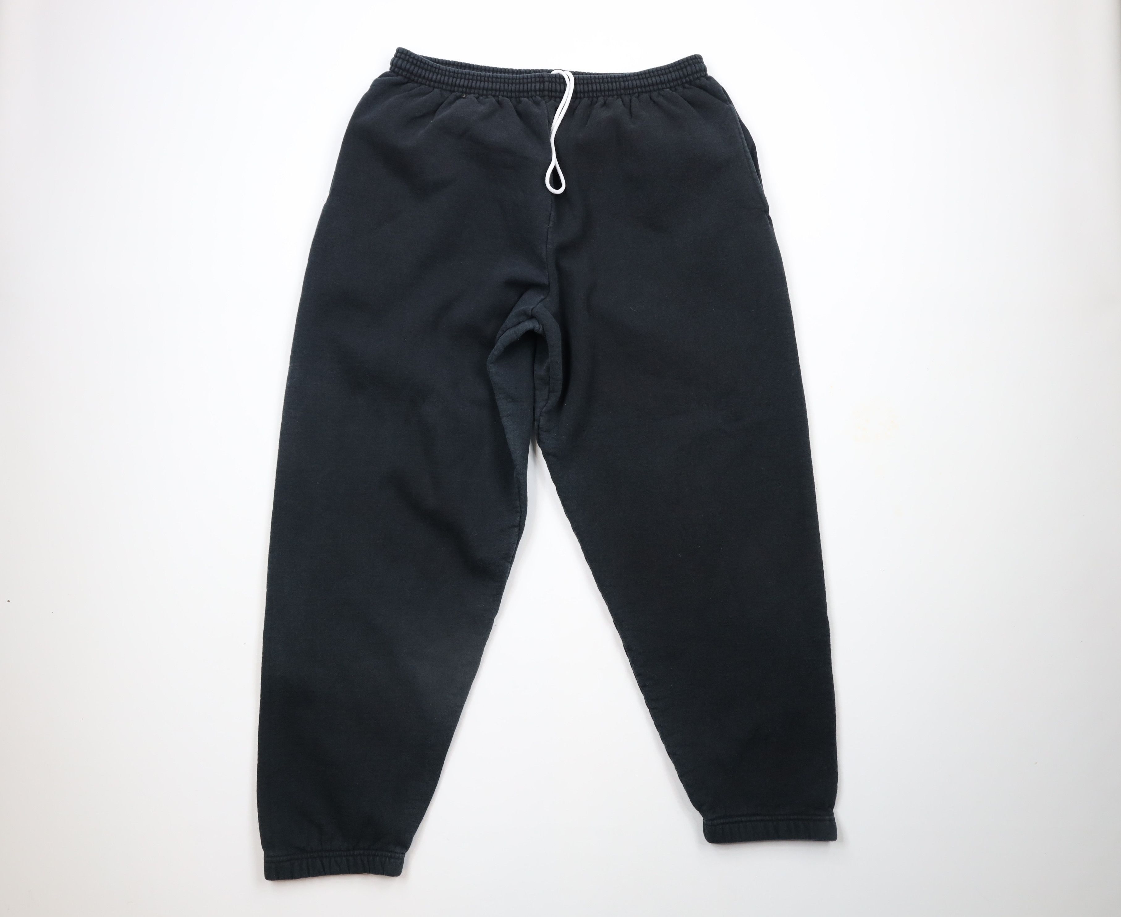 Starter × Vintage Vintage 90s Starter Heavyweight Sweatpants Joggers Black Size US 38 / EU 54 - 1 Thumbnail