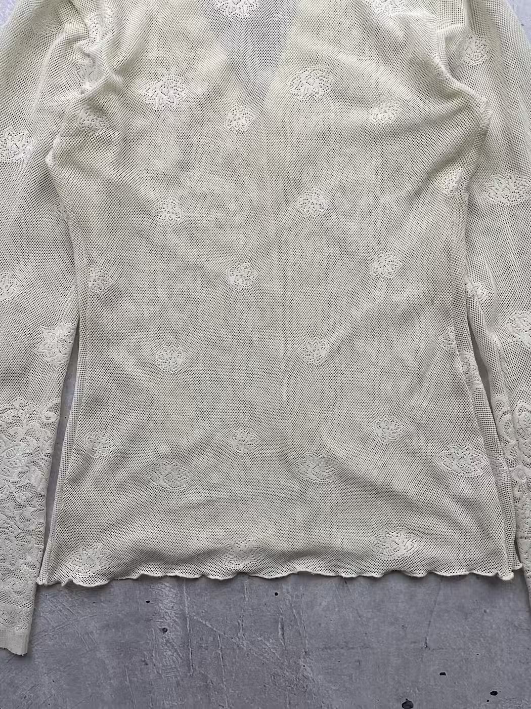 Japanese Brand × Vintage Vintage Mesh Lace Long Sleeve Size US S / EU 44-46 / 1 - 7 Thumbnail