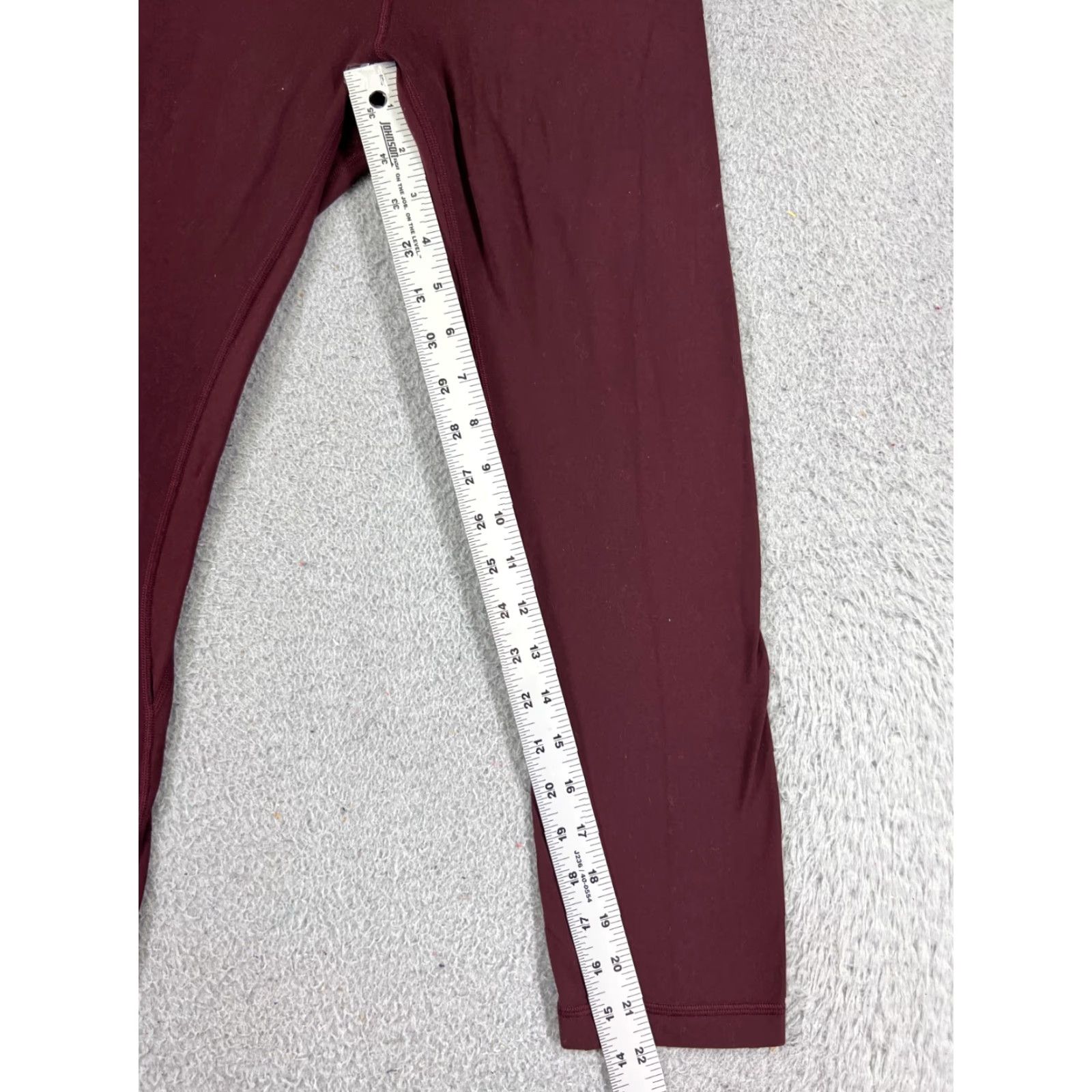 Lululemon Lululemon Leggings Womens 2 Red Wunder Under Crop Yoga High Rise LW6AG0S Cropped Pockets 22in Inseam Relaxed Skinny Size 26" / US 2 / IT 38 - 5 Thumbnail