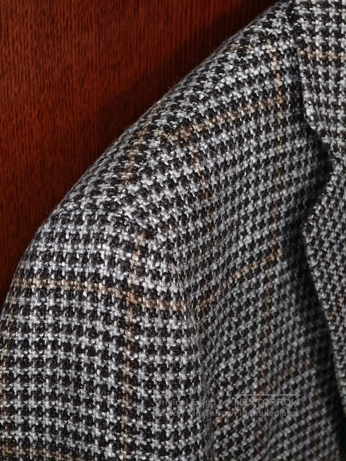 Canali Brown Checked Wool Silk Blend Blazer. Size US M / EU 48-50 / 2 - 3 Thumbnail