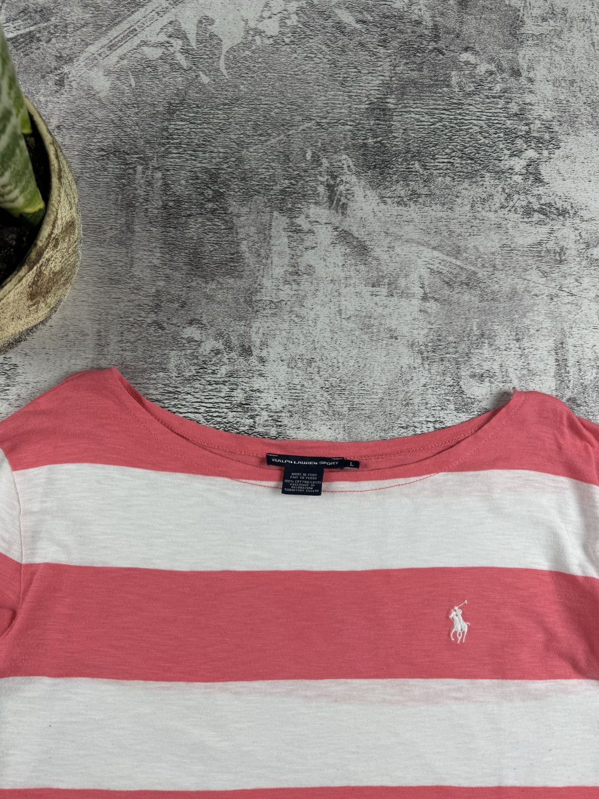 Ralph Lauren Sport Polo Ralph Sport White Striped Tunic Longsleeve T Shirt Top Size L / US 10 / IT 46 - 7 Thumbnail