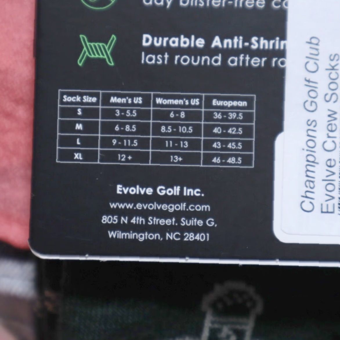 Footjoy Footjoy Champions Golf Club Motion Wool Crew Sock Pair Green Men's L Size ONE SIZE - 5 Thumbnail