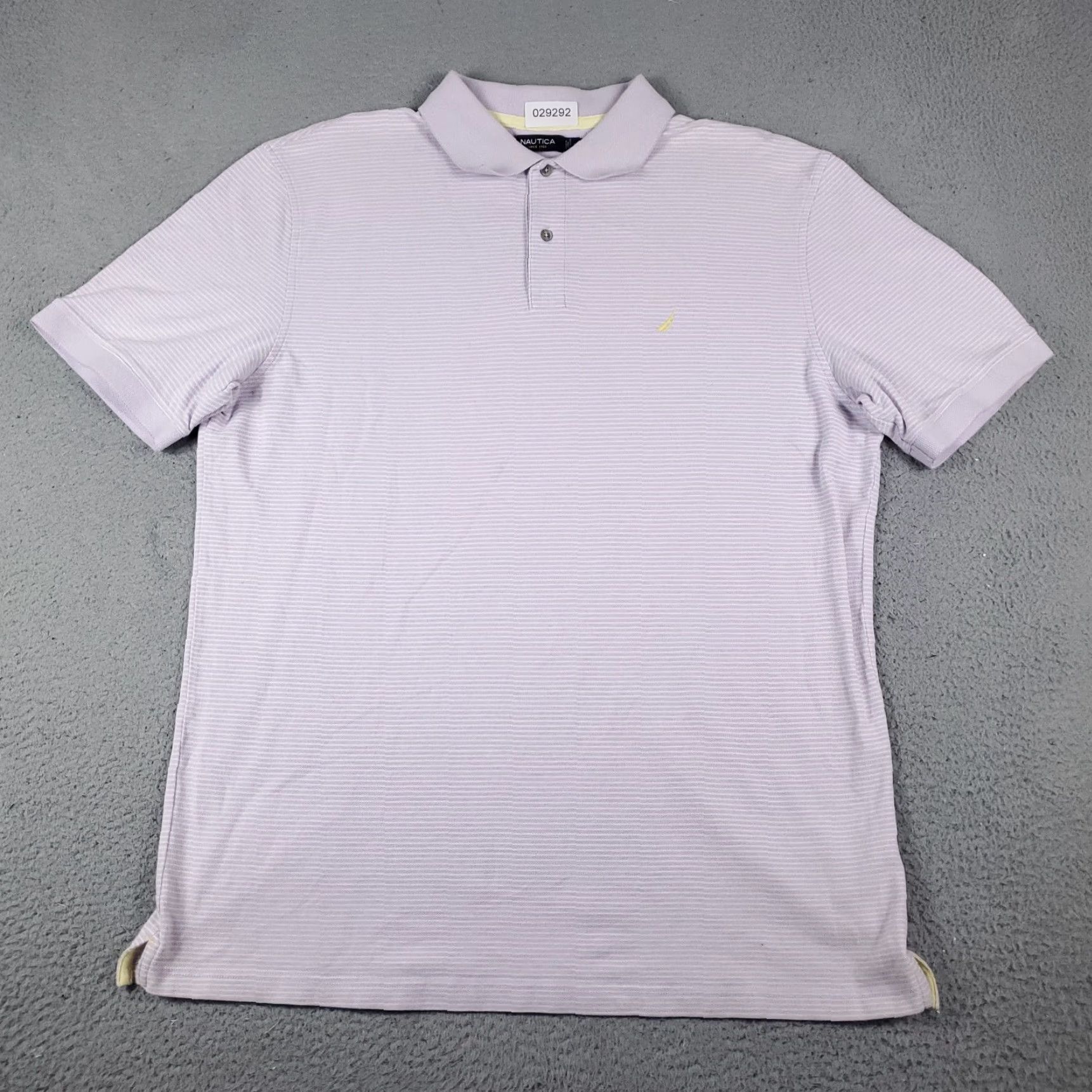 Nautica Nautica Polo Mens 2XL Purple Striped Short Sleeve Cotton Casual Mens Size US XXL / EU 58 / 5 - 3 Thumbnail