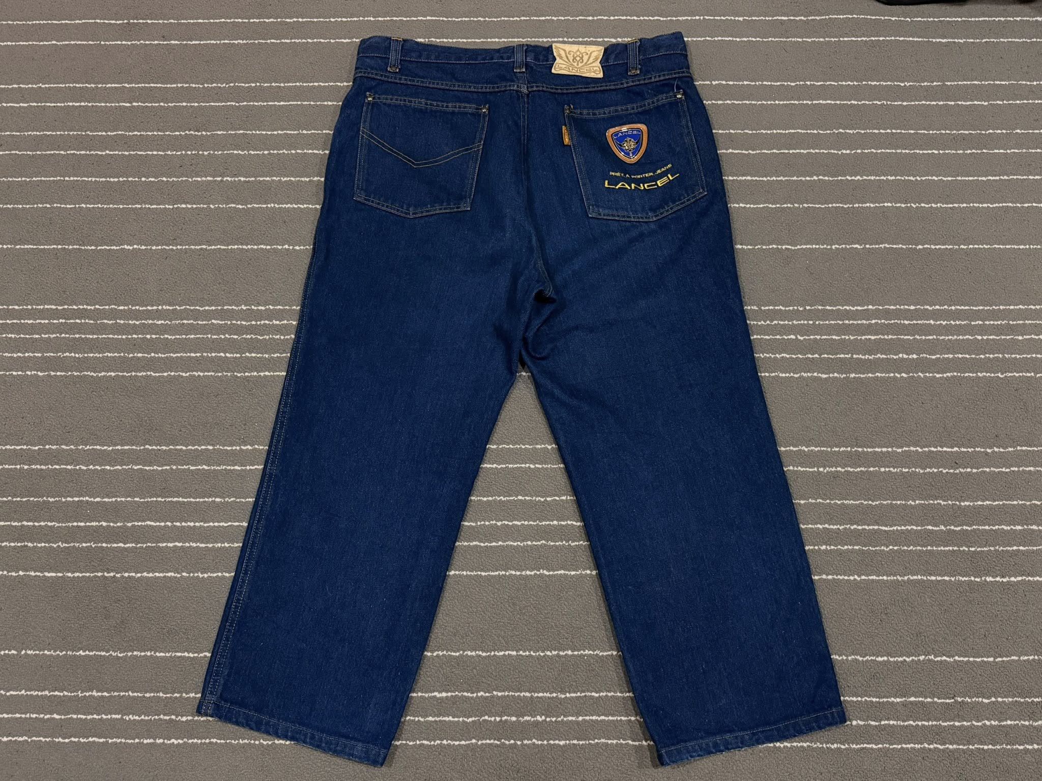 Lancel luxury denim LANCEL PARIS indigo japan W 38 3159 Size US 38 / EU 54 - 1 Thumbnail