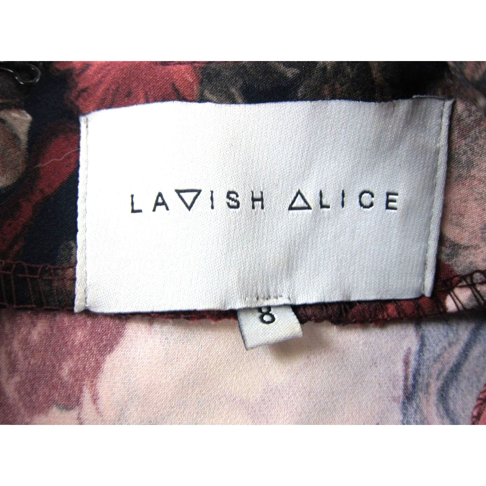 Vintage Lavish Alice Pink Brown Blue Floral Stretch Shorts Romper Jumpsuit UK 8 US 4/S Size 28" / US 6 / IT 42 - 3 Thumbnail