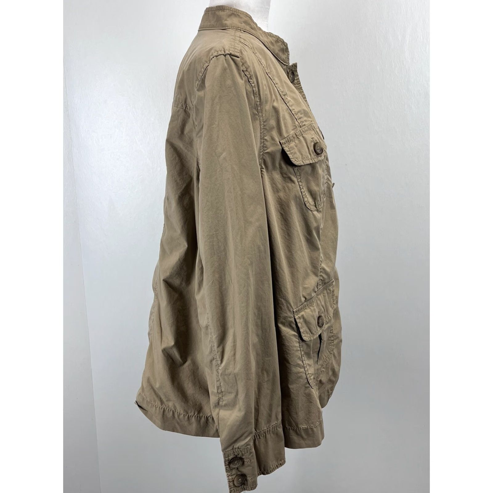 Lands' End Lands' End Women's Lightweight Utility Jacket Plus Size 1X 16W 18W Brown GUC Size XL / US 12-14 / IT 48-50 - 4 Thumbnail