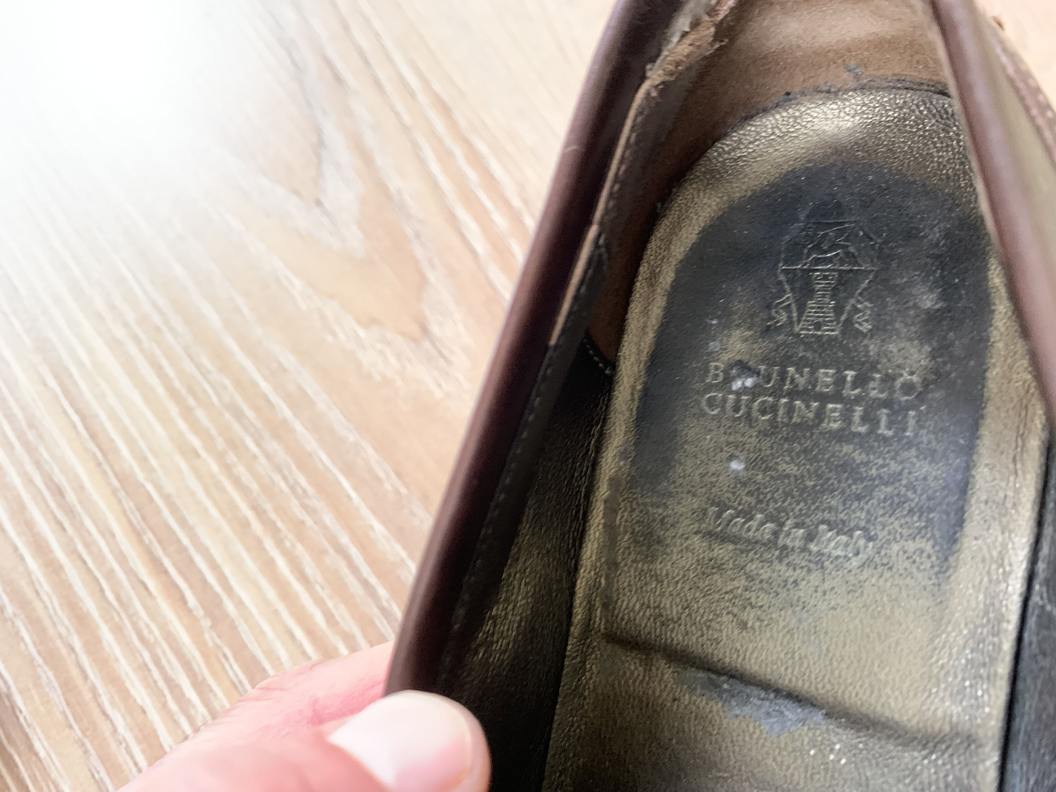 Brunello Cucinelli Brunello Cucinelli Leather Womens Monili Trim Loafers Size US 8 / IT 38 - 8 Thumbnail