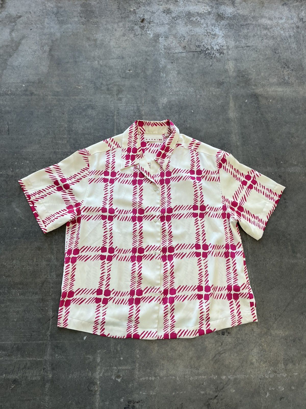 Uniqlo Marni x Uniqlo Satin Open Collar Shirt | Grailed