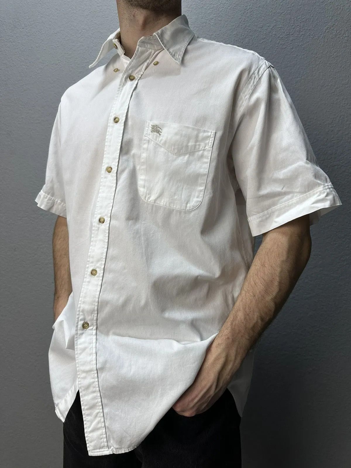 Burberry Vintage Burberrys shirt Nova Check Burberry Shirt y2k style Size US L / EU 52-54 / 3 - 1 Thumbnail