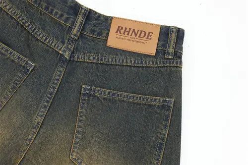 Japanese Brand × Jean Vintage distressed men's wide-leg straight denim shorts Size US 32 / EU 48 - 3 Thumbnail