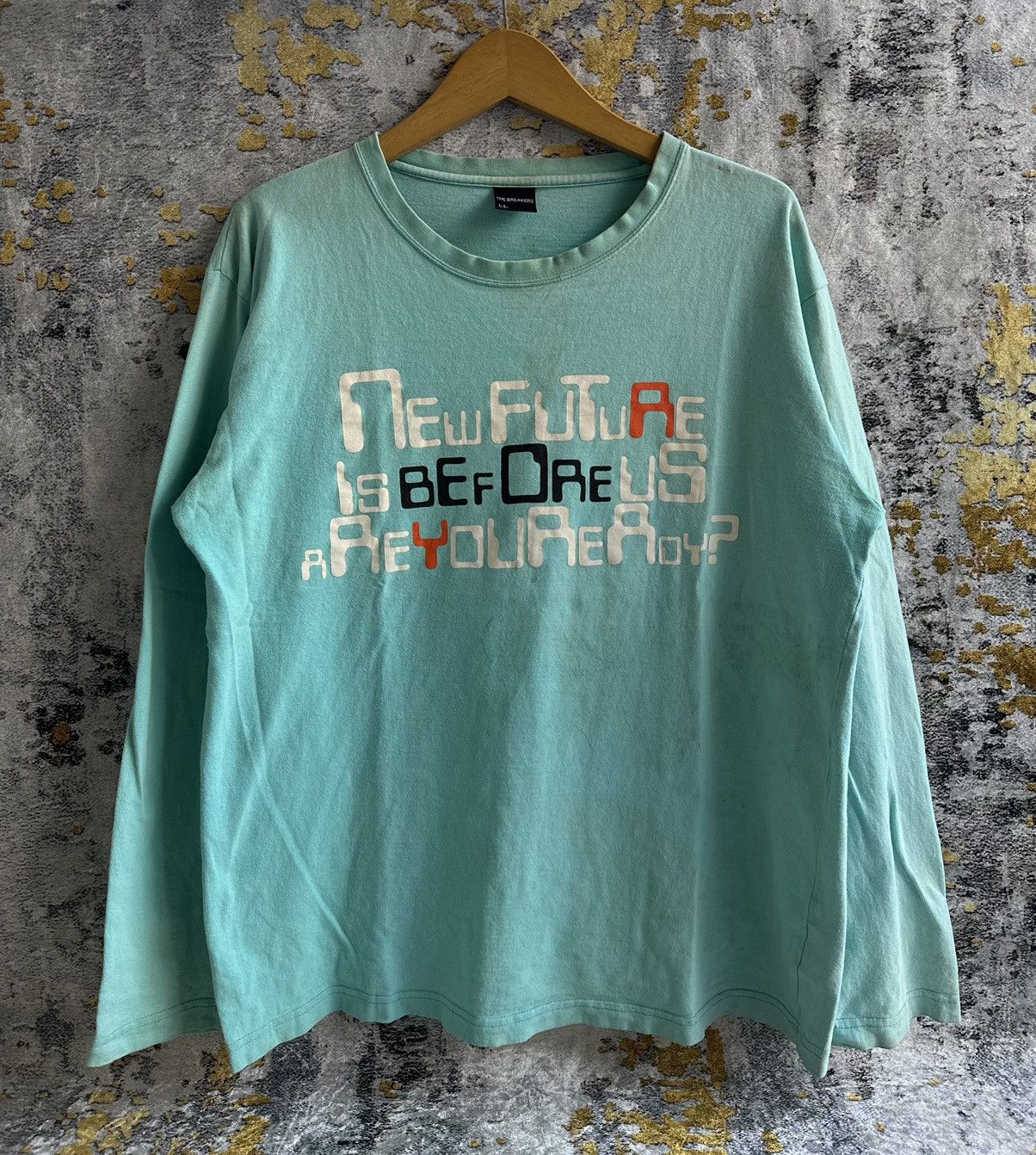 Beauty Beast SICK TRASHED JAPANESE THE BREAKERS POEM FADED LONG SLEEVE Size US L / EU 52-54 / 3 - 1 Thumbnail