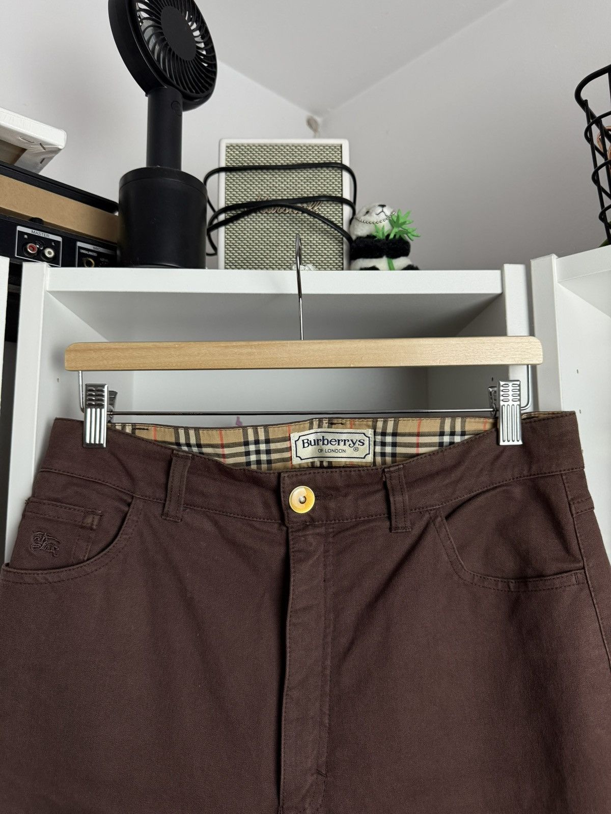 Burberry × Vintage Vintage 90s Burberrys nova check denim brown pants old money Size 30" / US 8 / IT 44 - 3 Thumbnail