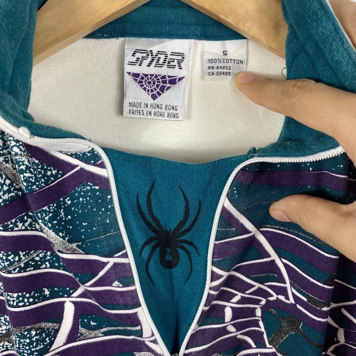 Spyder × Vintage Vintage 90's SPYDER Half-Zipper Long Sleeve Graphic Size US S / EU 44-46 / 1 - 6 Thumbnail