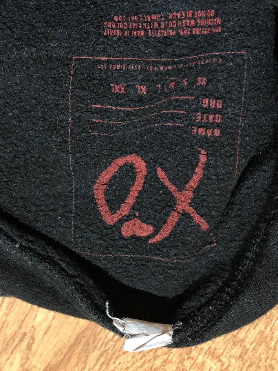 XO vintage streetwear big logo XO Sweatshirt black hoodie Size US M / EU 48-50 / 2 - 2 Thumbnail
