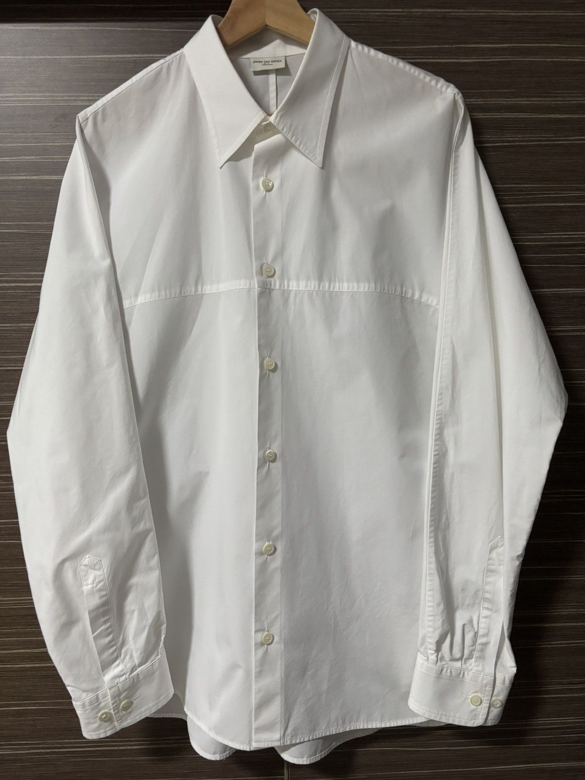 Dries Van Noten Dries Van Noten White Cotton Shirt Size US M / EU 48-50 / 2 - 1 Thumbnail