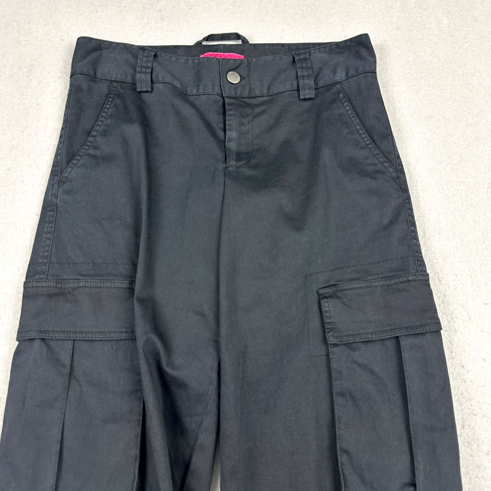 Alice + Olivia Alice + Olivia Pants Women S Black Cargo Jogger Casual Streetwear Utility S Size 28" / US 6 / IT 42 - 2 Thumbnail