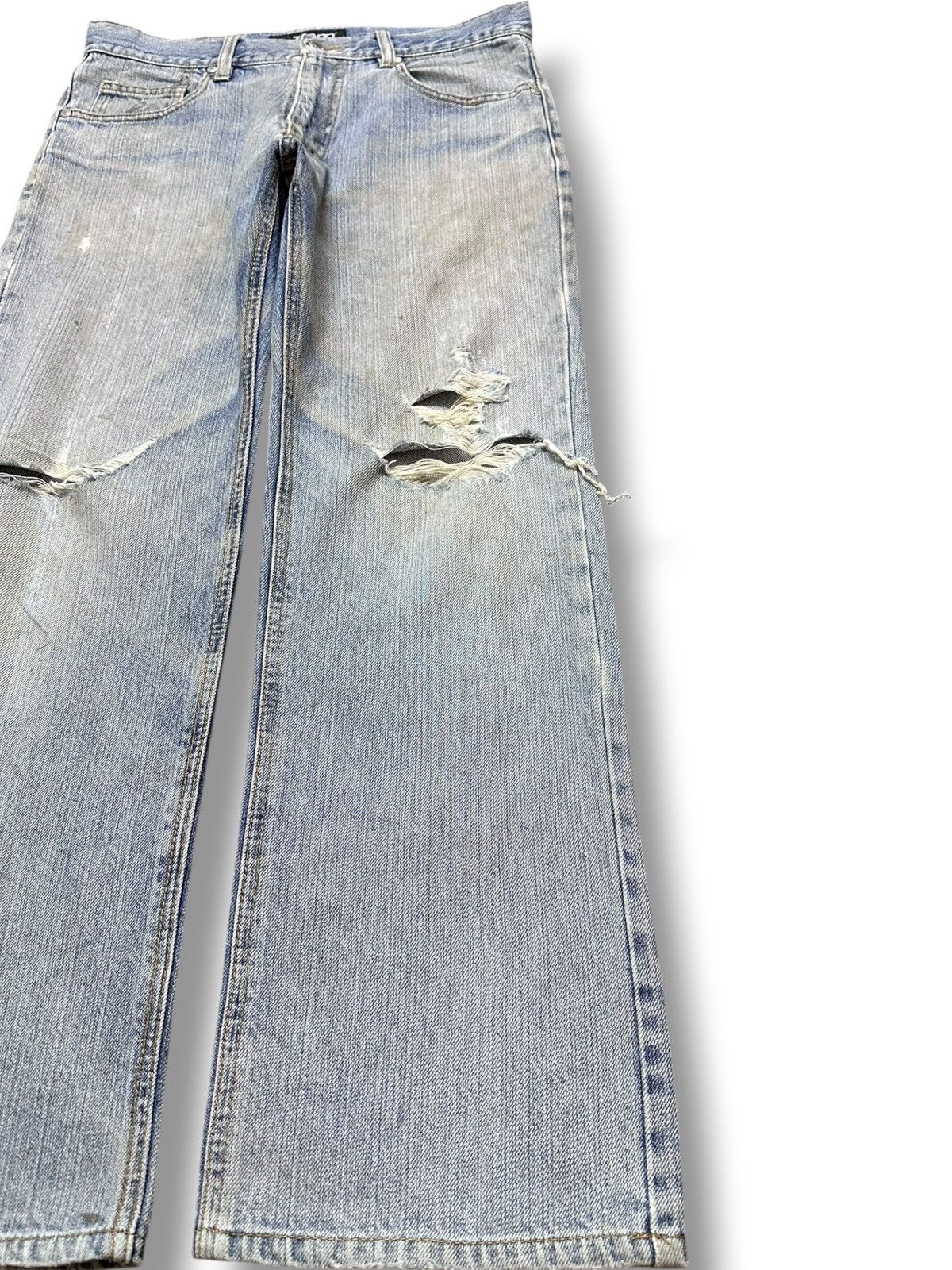 Zippo Vintage Zippo Faded Ripped Distressed Denim Size US 30 / EU 46 - 4 Thumbnail