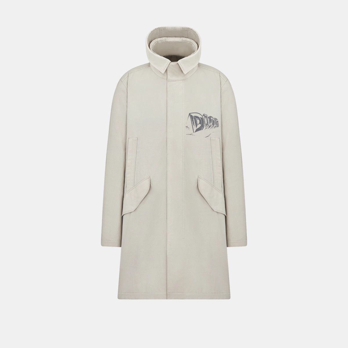 Dior o1bcso1str1224 Hooded Parka in Grey Size US XL / EU 56 / 4 - 1 Thumbnail