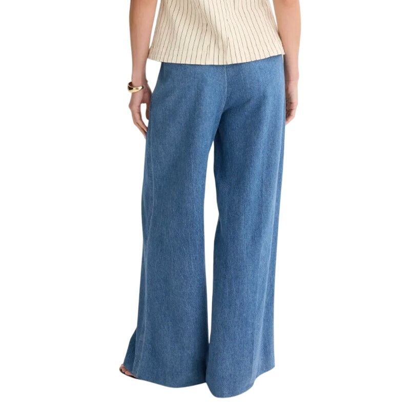 DL1961 DL1961 Hepburn Wide Leg High Rise Pleated Jeans, Size 29 Size 29" - 3 Thumbnail